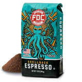 Fire Department Coffee - Gives Back to Firefighters - Bold & Smooth Shellback Espresso Ground Coffee - Roasted in the USA - Veteran Owned - 12 oz