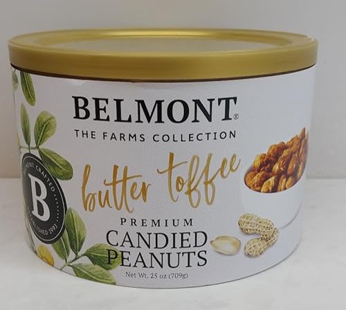 BELMONT THE FARMS COLLECTION, BUTTER TOFFEE, PREMIUM CANDIED PEANUTS, 709G/25OZ (BUTTER TOFFEE)