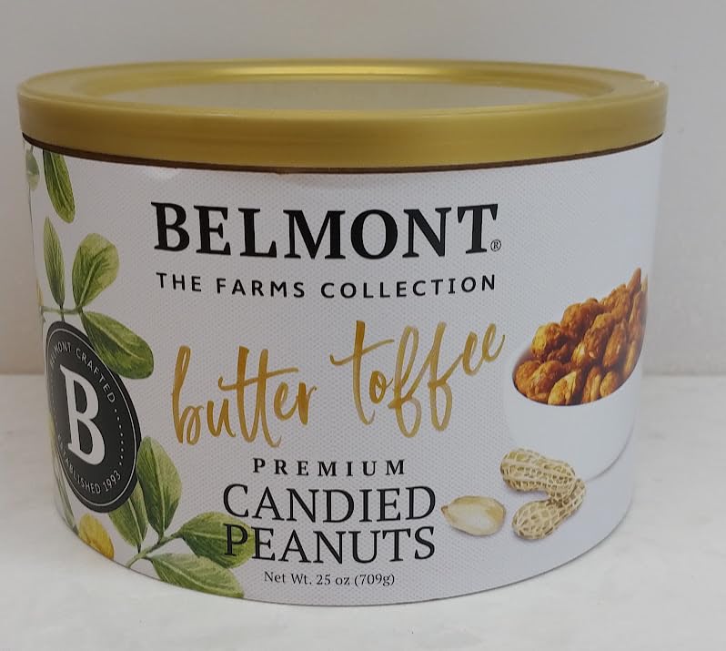 BELMONT THE FARMS COLLECTION, BUTTER TOFFEE, PREMIUM CANDIED PEANUTS, 709G/25OZ (BUTTER TOFFEE)