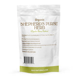 Halo Naturals Organic Shepherd's Purse Herb Cut & Sifted, 4 Ounces (Capsella bursa pastoris) USDA Certified | Resealable Pouch| Packaged in The USA