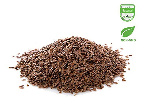 AIVA Flax Seeds 5 lb - Whole Raw Flaxseed for Baking, Smoothies, and Snacks, Bulk Packaging