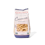 Carlino's Dried Casarecce| Organic Durum Wheat Semolina | Bronze Die Cut | Air Dried | Non-GMO, USDA Organic, Made in Italy, 17.6 Oz (Pack of 4)