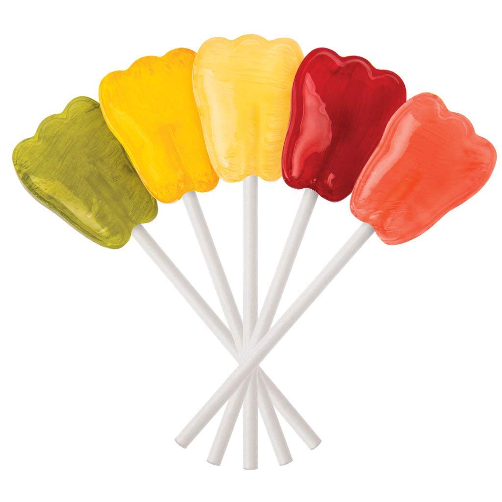 Dr. John's Healthy Sweets Fresh Fruit Lollipops with Zero Sugar, Dye-Free, Plant Based, Keto Friendly, 60 Count, 1 LB Bag