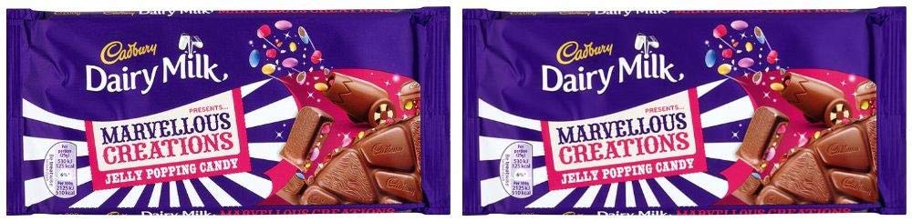 Cadbury Marvellous Creation Jelly Popping Candy Shells 160 g, Pack of 2
