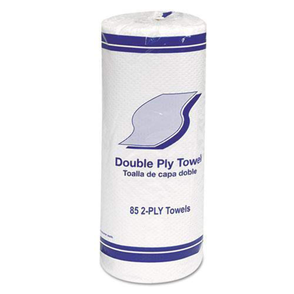 Whitehall 1797 Kitchen Roll Towels, 2-Ply, 11-Inch, White, 85/Roll, 30 Rolls/Carton