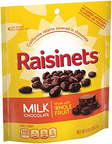 Nestle Raisinets Milk Chocolate 8 Oz(pack of 4)
