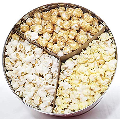 GiftPop Santa Express Assorted Flavors Popcorn, Green Train Santa, 24 Oz Tin