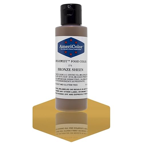 AmeriColor Amerimist Airbrush Color 4.5 Ounce, Bronze Metallic Sheen