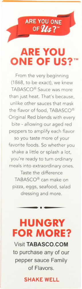 Tabasco Pepper Sauce Original Flavor 5 OZ (Pack of 24)