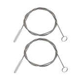 BYTRON Extra Long Pipe Tube Cleaner Fridge Drain Pipe Dredging Tool Flexible Drain Brush Skinny Tube Spiral Cleaning Brush Drinking Straw Cleaner