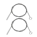 BYTRON Extra Long Pipe Tube Cleaner Fridge Drain Pipe Dredging Tool Flexible Drain Brush Skinny Tube Spiral Cleaning Brush Drinking Straw Cleaner