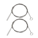 BYTRON Extra Long Pipe Tube Cleaner Fridge Drain Pipe Dredging Tool Flexible Drain Brush Skinny Tube Spiral Cleaning Brush Drinking Straw Cleaner