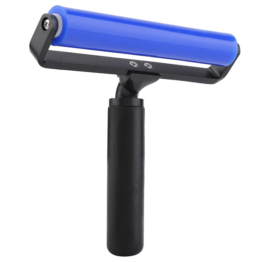 Dust Removal Silicone Roller Anti Static Roller Brush Four Sizes nual Cleaner Tool for Dust Pet Hair Clothes Carpet Furniture(6in)