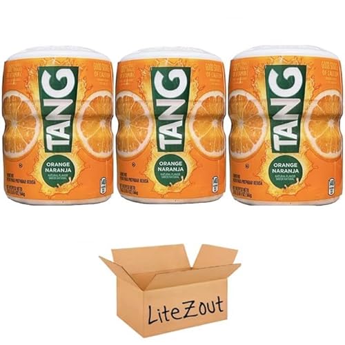Orange Naranje Drink Mix - 20 oz Canister, (pack of 3), by Litezout
