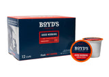 Boyds Good Morning Single Serve Coffee Pods, Medium Roast, 12 Count, Smooth Balanced Morning Coffee with Toasted Almond Aroma, Chocolate Notes, Mild