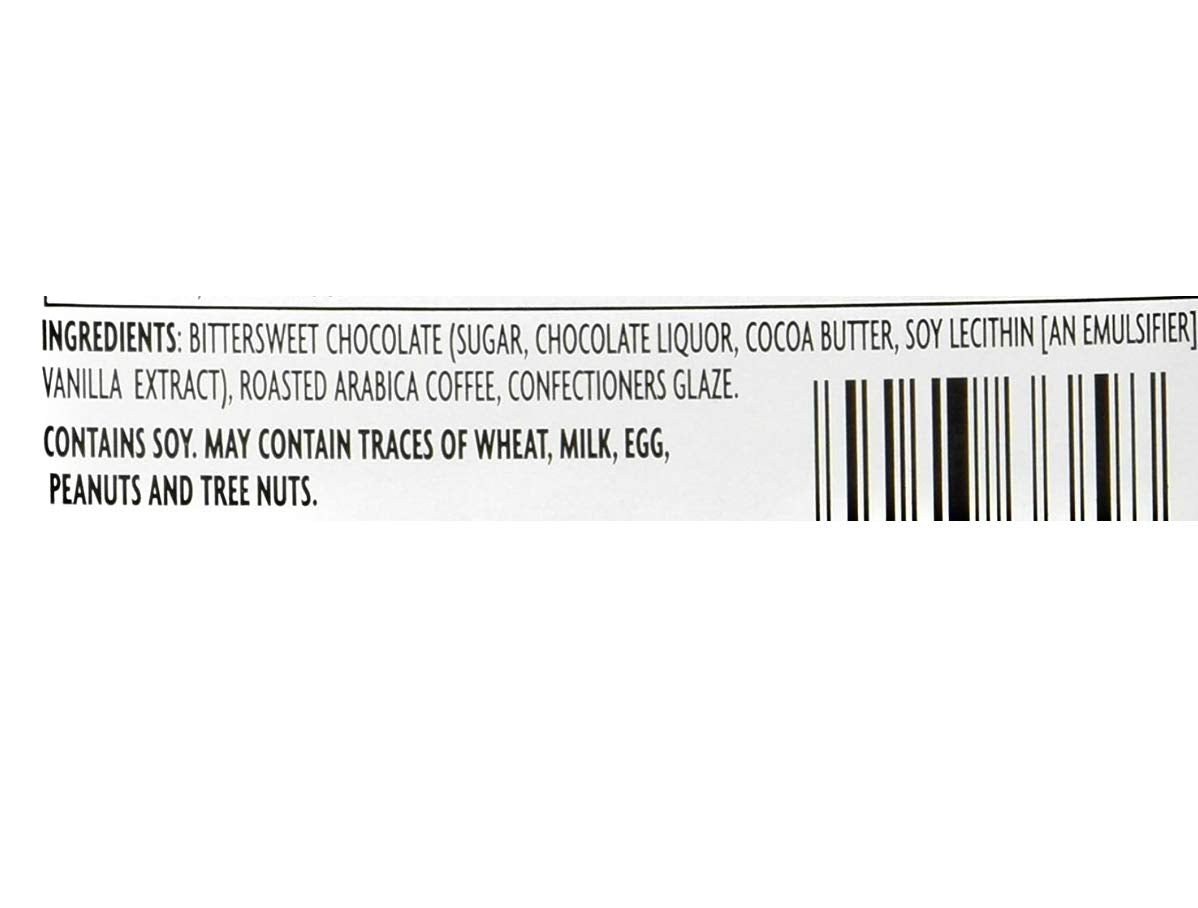 Trader Joes Dark Chocolate Covered Espresso Beans Bulk Pack of 4 Containers - 14 oz Per Container - 56 oz total