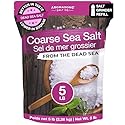 Aromasong Coarse Sea Salt for Grinder Refill - 100% Pure & Natural Dead Sea Salt Coarse Grain Bulk 5 Lb. Packaging May Vary
