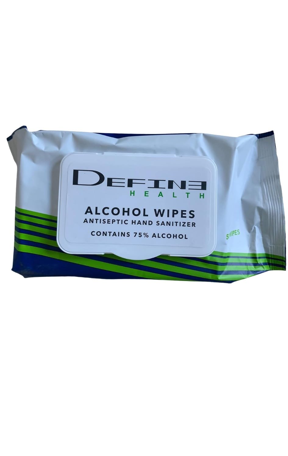 Define Health Antiseptic Hand Sanitizing Wipes 75% Alcohol 150 Count (3 Packs of 50 Wipes)