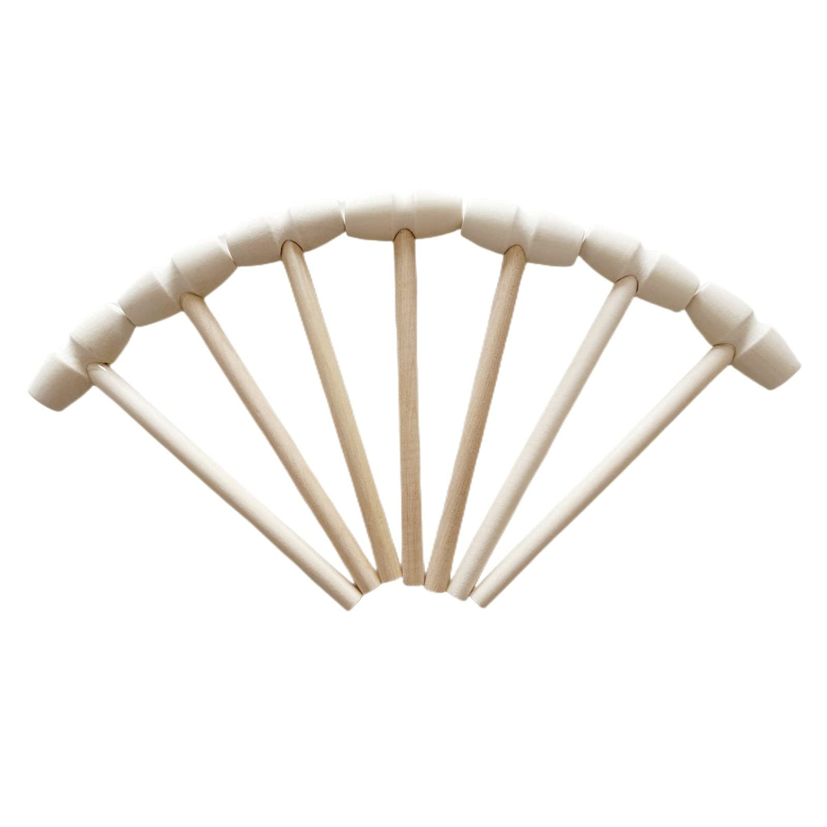 Daihellenstone 20 Pieces Wooden Hammers for breaking chocolate hearts,Easter Eggs,chocolate bombs