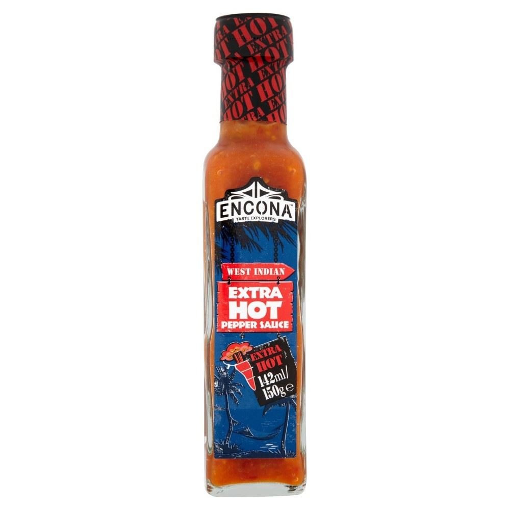 Encona West Indian Extra Hot Pepper Sauce (150g) - Pack of 2