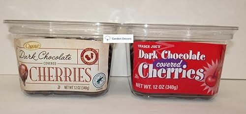 Trader Joe’s & Choceur Dark Chocolate Covered Cherries 12oz 340g (Two Containers)