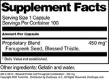 Blessed Thistle and Fenugreek Combination - 450 mg (100 Capsules, ZIN: 513810) - 3 Pack
