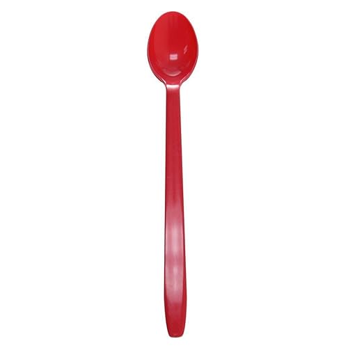 Karat U2205 (Red) 7.8" PP Heavy-Weight Disposable Soda Spoon, Red (Pack of 1000)