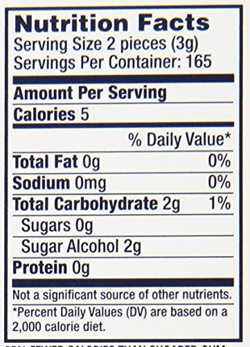 Orbit Bubble Gum Cups, Bubble Mint, 55 pieces bottle, 2.7 Ounce (Pack of 6)