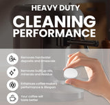 PChoice Coffee Machine Cleaning Tablets 30 Count - Descaler & Mineral Buildup Remover, Compatible with Ninja, Delonghi, Nespresso, Keurig & All Coffee