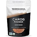 Terrasoul Superfoods Organic Carob Powder, 1 Lb - Cocoa Powder Alternative | High in Fiber