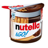 Nutella & GO! Chocolate Hazelnut Spread with Cocoa + Breadsticks, 12 Snack Packs, 1.8 oz Each