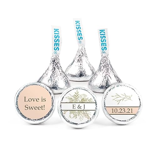 Wedding Favors for Guests DIY Personalized Kisses 3lbs (Approx 300 Kisses) - Rustic Wedding Candy