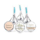 Wedding Favors for Guests DIY Personalized Kisses 3lbs (Approx 300 Kisses) - Rustic Wedding Candy