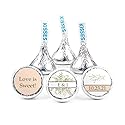 Wedding Favors for Guests DIY Personalized Kisses 3lbs (Approx 300 Kisses) - Rustic Wedding Candy