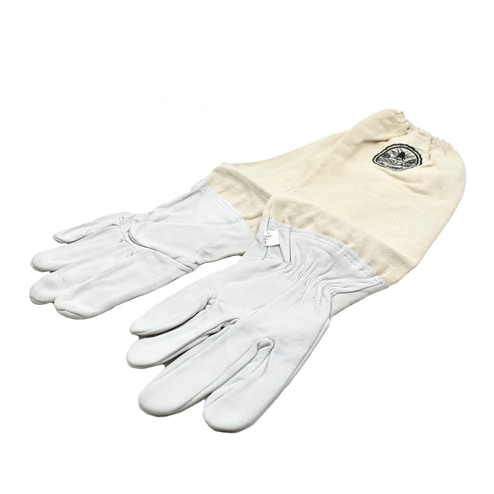 GOODLAND BEE SUPPLY GL-GLV-XL Sheep Skin Glove with Canvas Sleeve - X-Large
