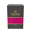Taylors of Harrogate Classic Chai, Black Tea, Individually Wrapped Bags, 20 Count (Pack of 1), Spiced, Aromatic & Warming, Caffeinated, Enjoy Hot or