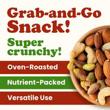 Food to Live Nut Lovers Mix, 1 Pound - Premium Dry Roasted Pistachios No Shell, Almonds and Cashews Blend. No Salt Added. Trail Snacks for Adults