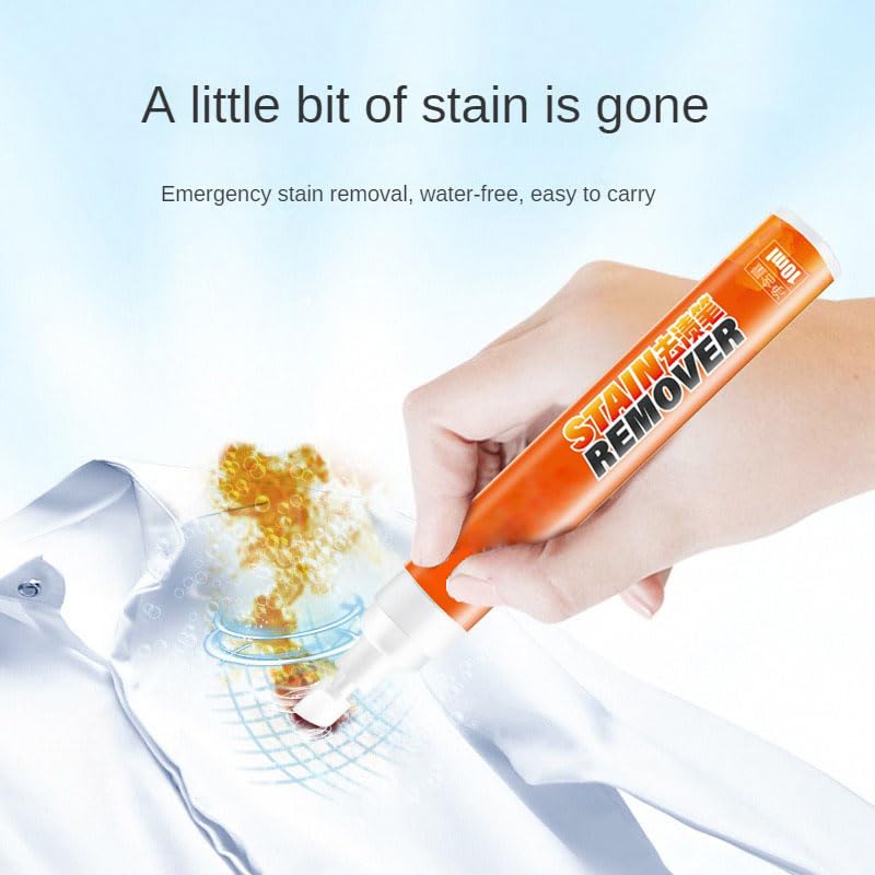 Stain Remover Pen - Set of 2, Stain Removal for White Clothes, Portable No-Rinse Quick Stain Removal