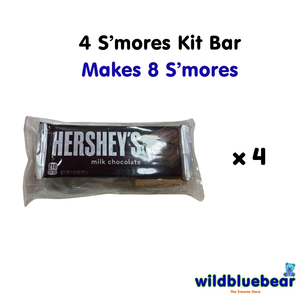 WBB SMORES KIT BOARD | Personalized Engraved Serving Board + S'mores Kit | Individually packaged S'mores Kit set: Graham Crackers, Marshmallow
