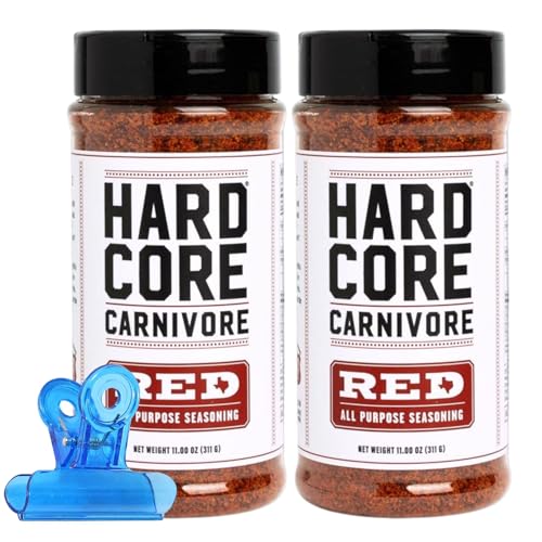 Hardcore Carnivore Red Bar-B-Q Rub Seasoning - 11 oz Shaker - Rib Rub and Brisket Rub for Grilling - Burger Seasoning and Steak Rub - Meat Rub for Bbq
