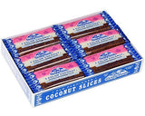Old-Fashioned Coconut Slice Bars 24ct Case - Neapolitan Chocolate/Vanilla/Strawberry