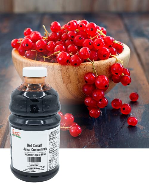 Nature Blessed 100% Pure Red Currant Concentrate - 1 Quart (1/32 fl oz bottle), Applications: Home Wine Making, Brewing, Distilling, Smoothies, Jelly