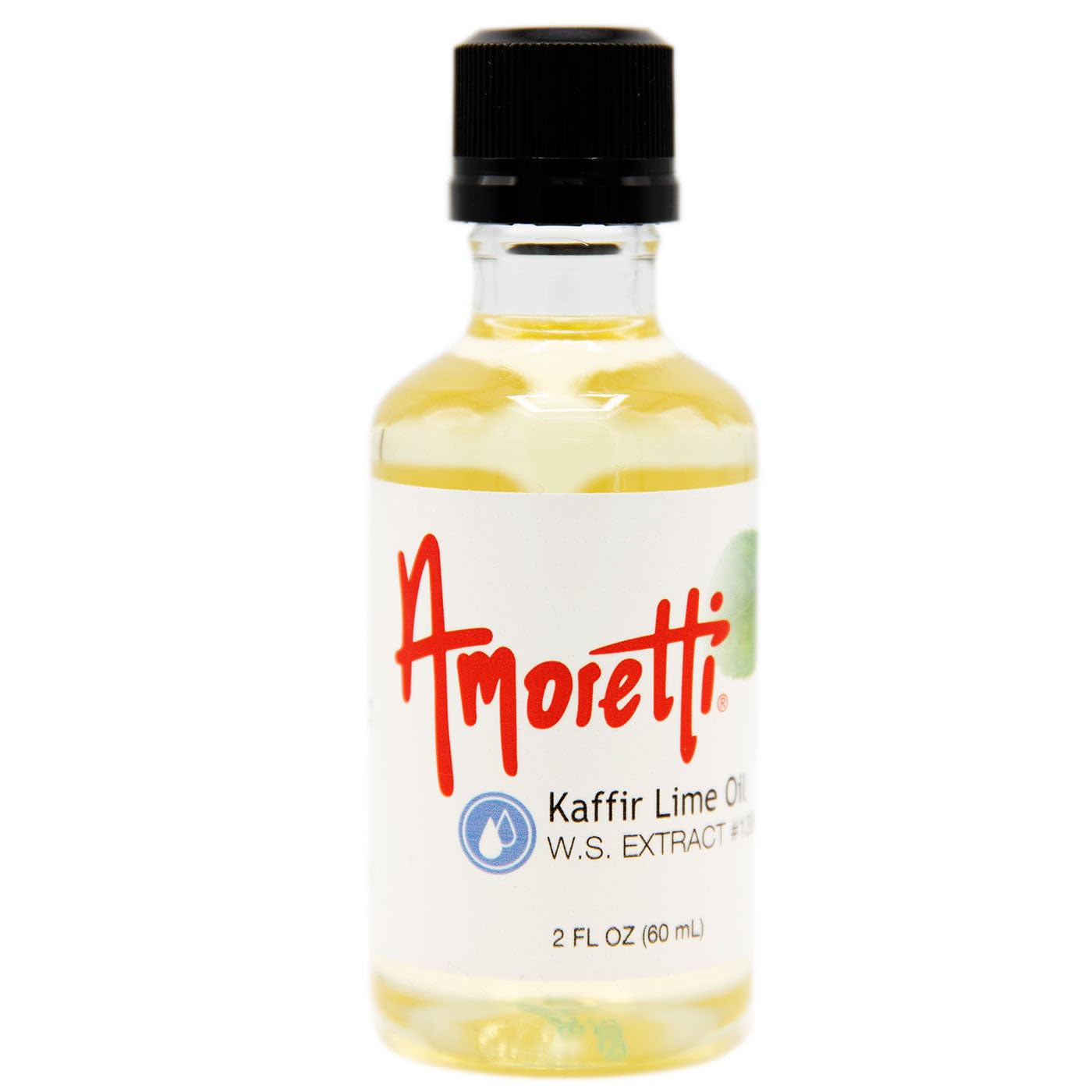 Amoretti - Kaffir Lime Oil Extract Water Soluble 2 oz - Highly Concentrated & Perfect For Pastry, Savory, Brewing, and more, Preservative Free, Vegan