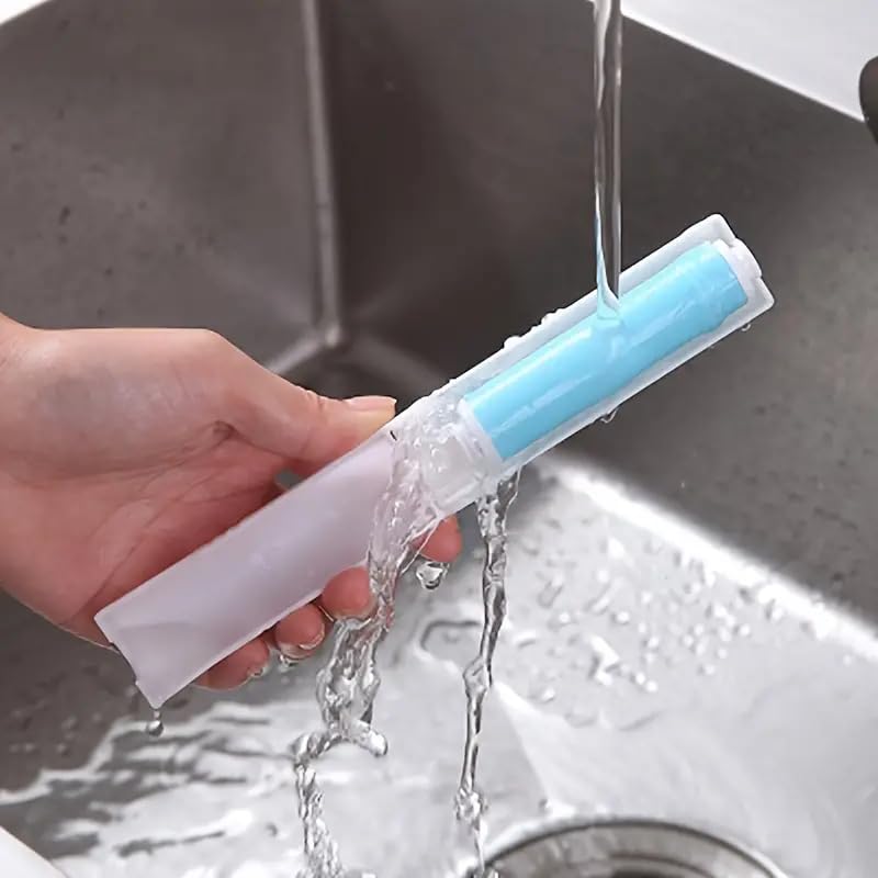 3pcs Reusable lint Roller, Reusable Foldable Portable Clothes Washing Carpet Sheets dust Suction Brush Picker Set Cleaner,Pet Hair Remover Brush (3
