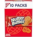 NUTTER BUTTER Peanut Butter Sandwich Cookies, 10 Snack Packs (4 Cookies Per Pack)