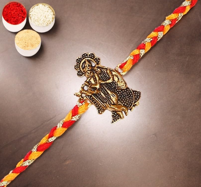 Ghasitaram Gifts Rakhis for Brother - Rakhis for Brother Rakhis Online- L-1 Krishna Rakhi