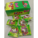 Pop Eye Gummi 18.8g(0.66 oz) x 12 Bags in Box - Soft Fruit Gummy Glotzer Candy with Sour Centre