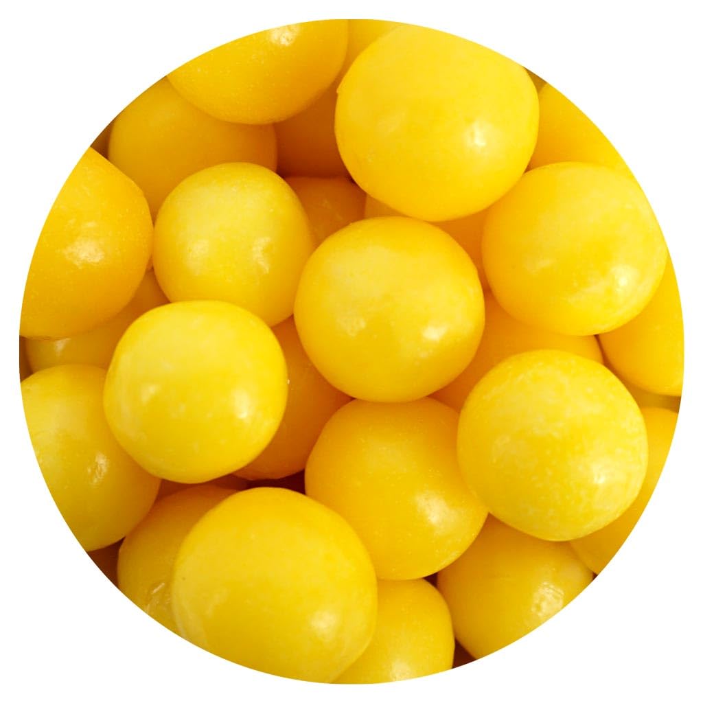 Lemonheads Candy, 1lb Bulk Bag (Approximately 60 pieces), Sour Hard Candies, Yellow Candy, Indvidually Wrapped Lemonhead Bulk Candies