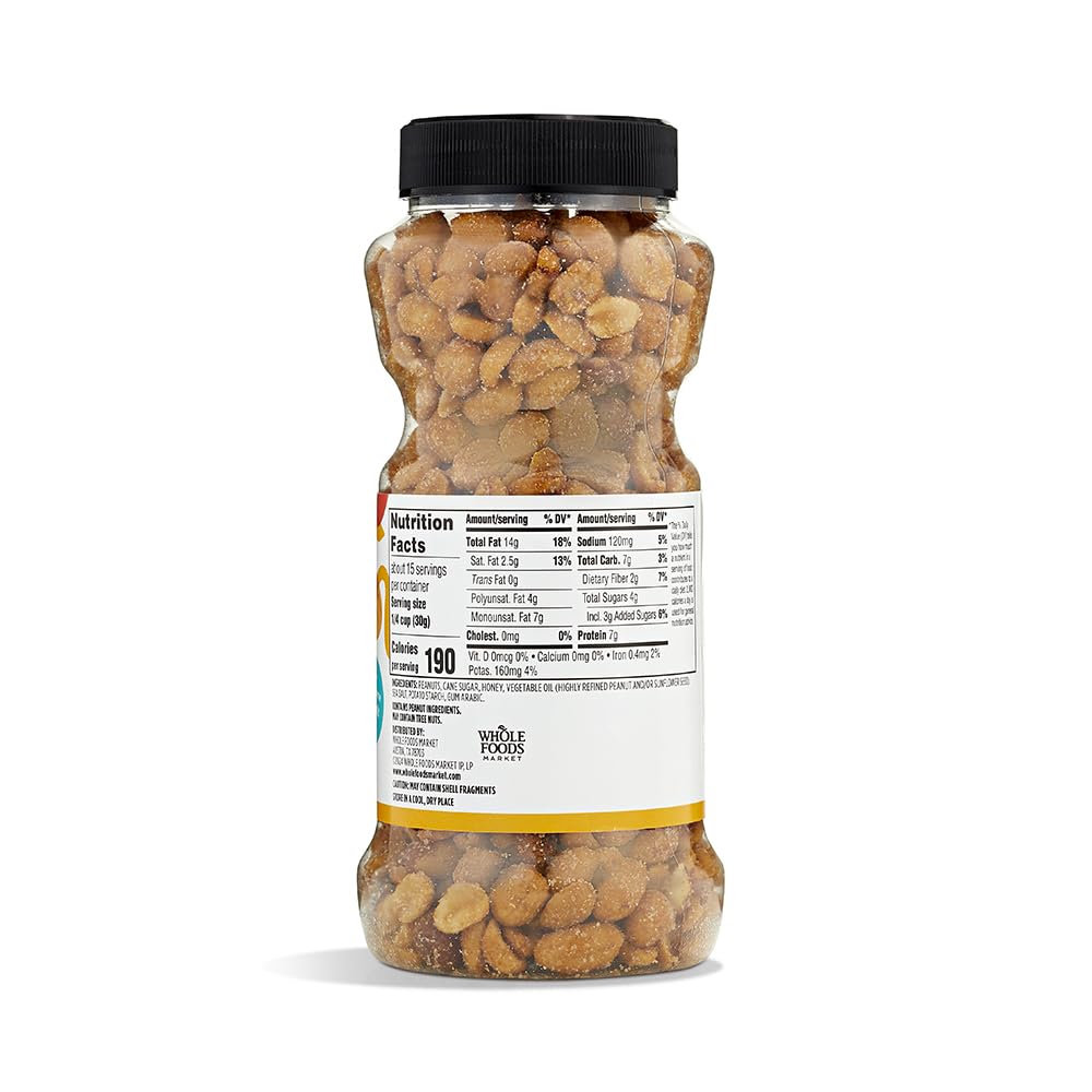 365 by Whole Foods Market, Honey Roasted Peanuts, 16 Ounce