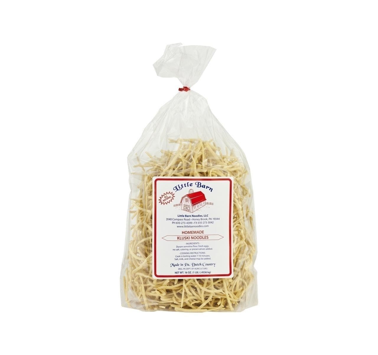 AmishTastes Little Barn Kluski Noodles, Homemade Favorite Amish Food, 16 Oz. (Pack of 1)